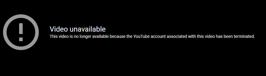 YouTube Video Unavailable